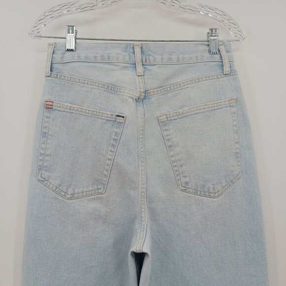 BDG Urban Outfitters High Rise Baggy Jeans Light Wash Distressed Ripped Size 29 - Picture 9 of 14